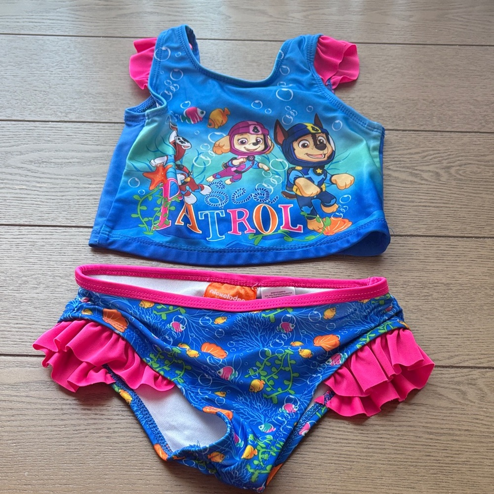 Paw Patrol Kids Bikini - Blue and Pink